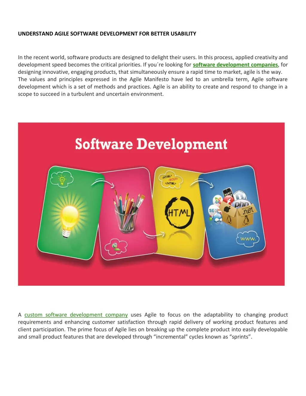understand agile software development for better