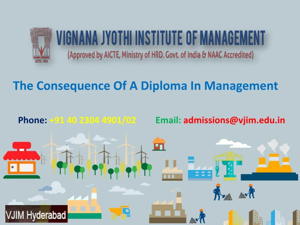 the consequence of a diploma in management
