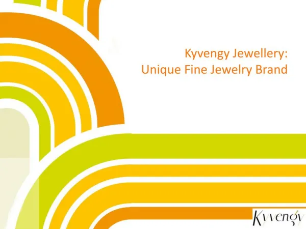 Kyvengy Jewellery: Unique Fine Jewelry Brand