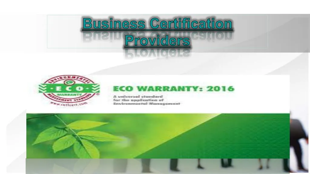 business certification providers