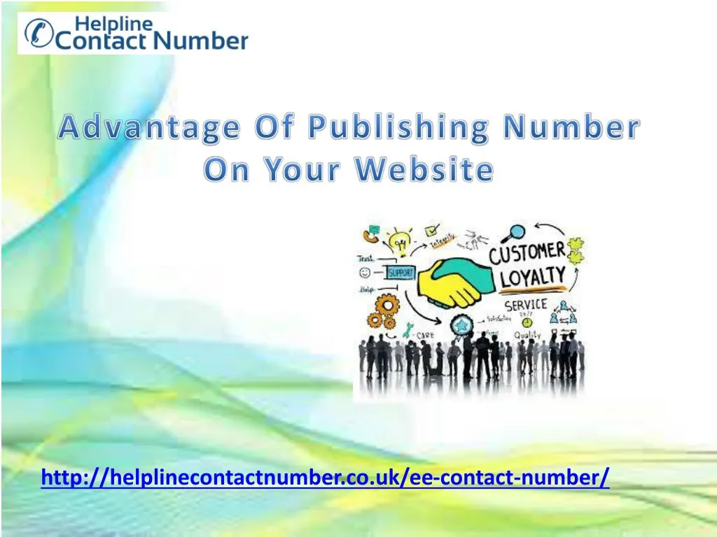 advantage of publishing number on your website