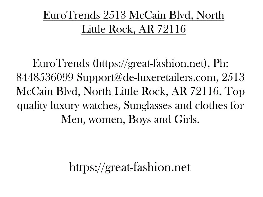 eurotrends 2513 mccain blvd north little rock