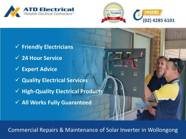 Commercial Repairs & Maintenance of Solar Inverter in Wollongong