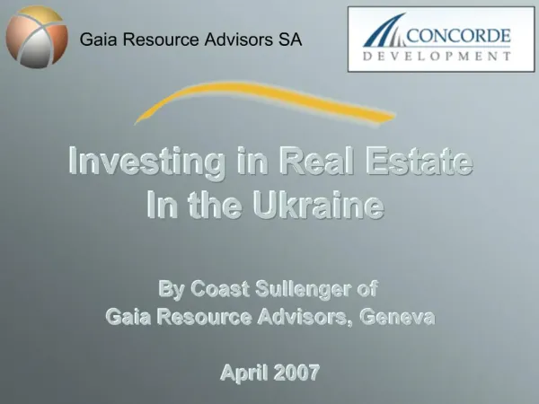 Investing in Real Estate In the Ukraine