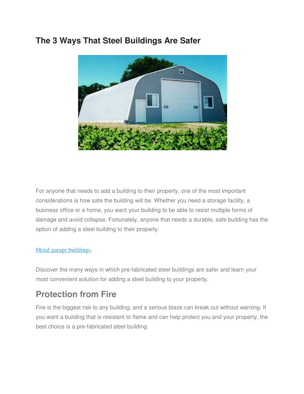 the 3 ways that steel buildings are safer