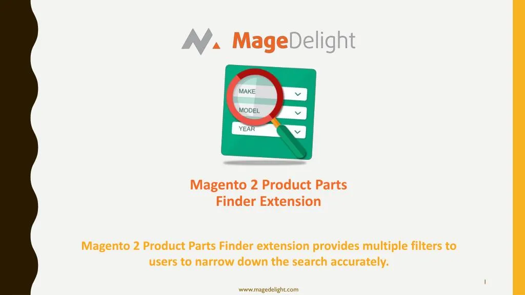 magento 2 product parts finder extension