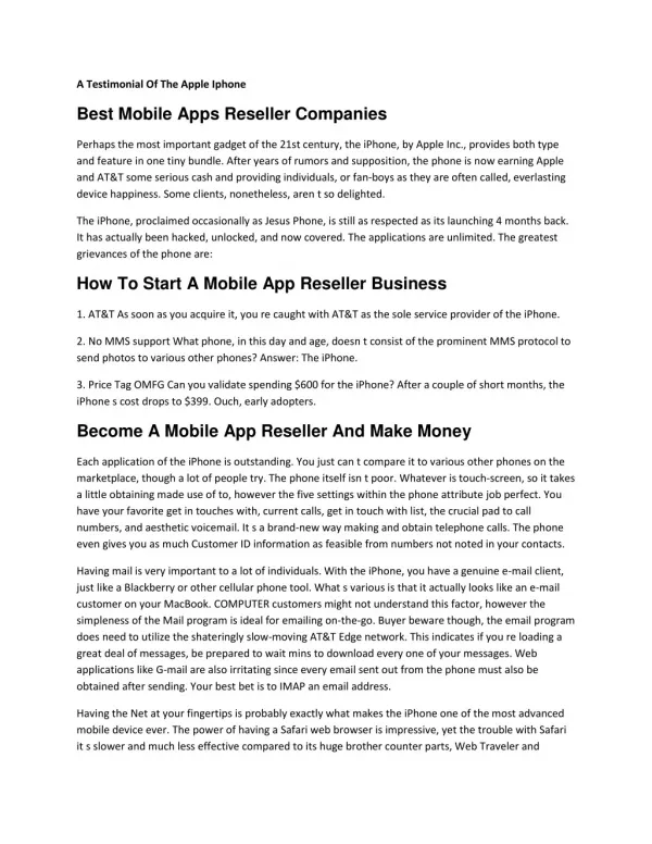 How To Start A Mobile App Reseller Business?