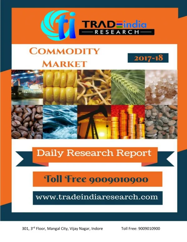 Daily commodity prediction report 28.02.2018 by TradeIndia Research