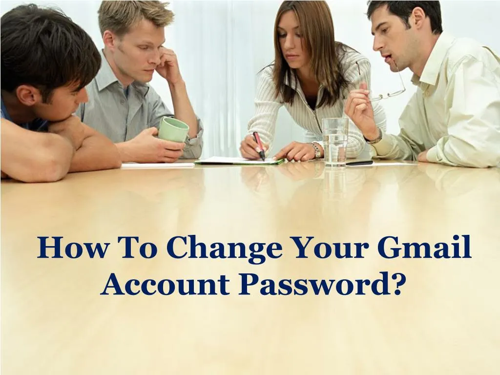 how to change your gmail account password