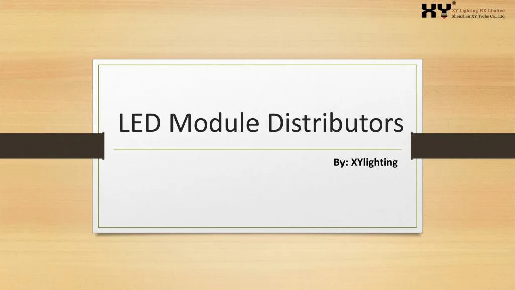 led module distributors