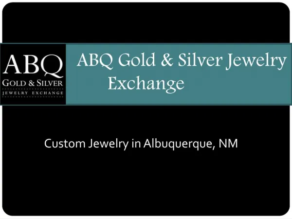 Looking for a Premier Jewelry Store in Albuquerque?