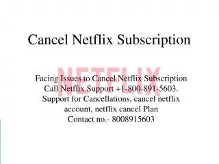 Cancel Netflix Subscription - slide 1