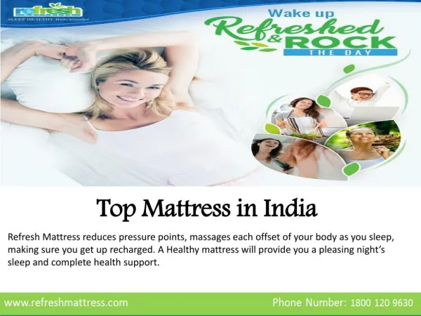 Refresh Mattress-Top Mattress in India