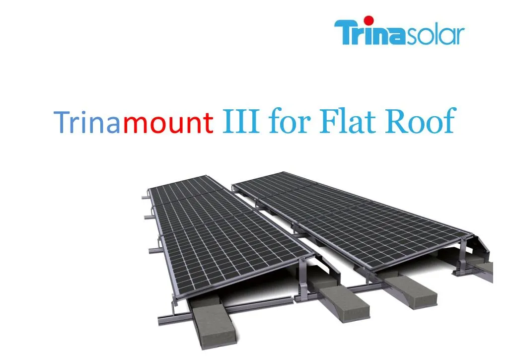 trina mount iii for flat roof