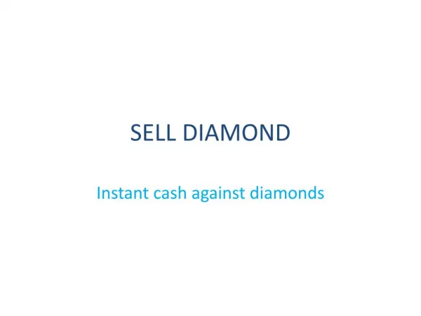 sell diamond, cash for diamond