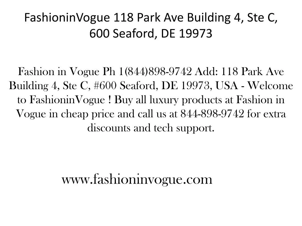 fashioninvogue 118 park ave building