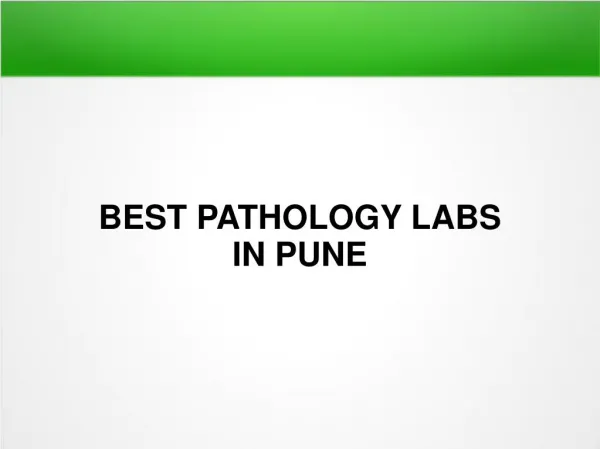 best pathology labs in pune