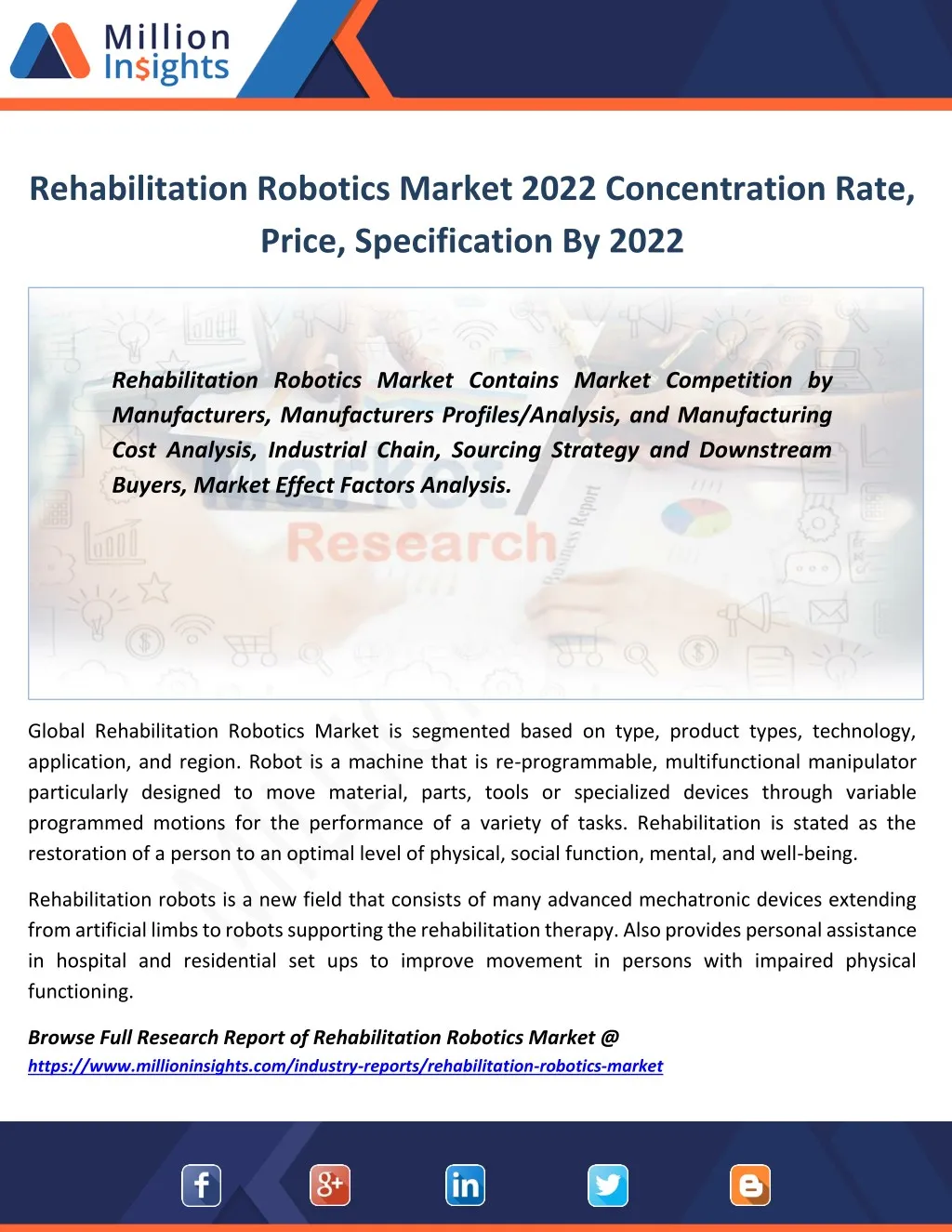 rehabilitation robotics market 2022 concentration