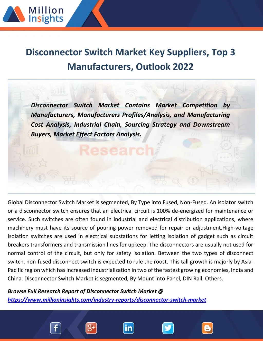 disconnector switch market key suppliers