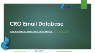 CRO Email Database - slide 1