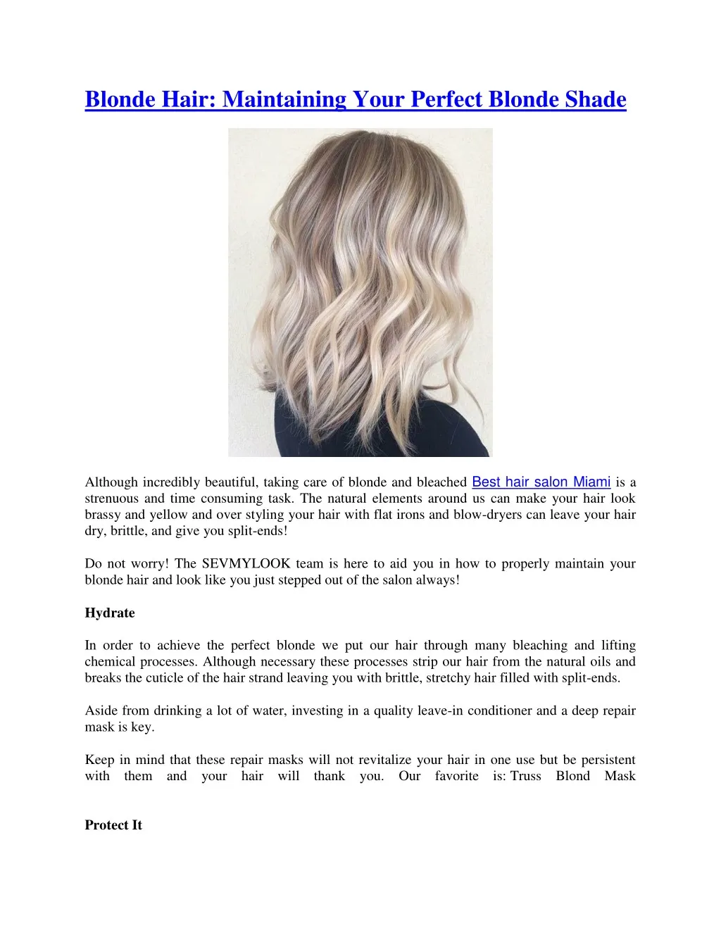 blonde hair maintaining your perfect blonde shade