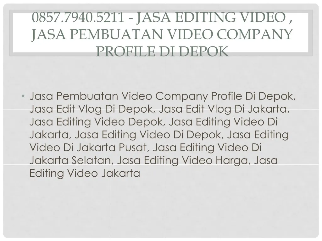 0857 7940 5211 jasa editing video jasa pembuatan