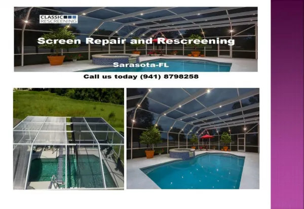 Professional Pool Cage ReScreen Service