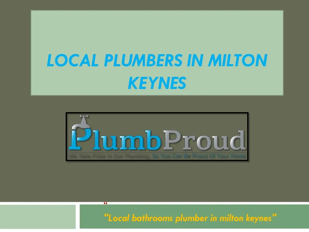 local plumbers in milton keynes
