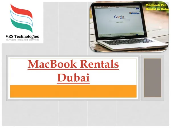 MacBook Rentals Dubai