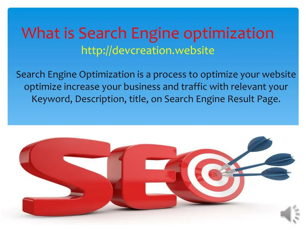 what is search engine optimization http devcreation website