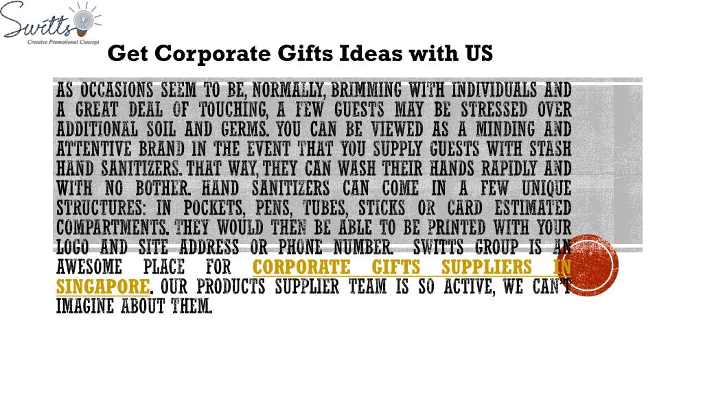 get corporate gifts ideas with us