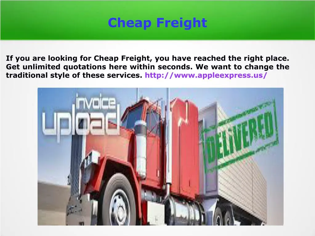 cheap freight
