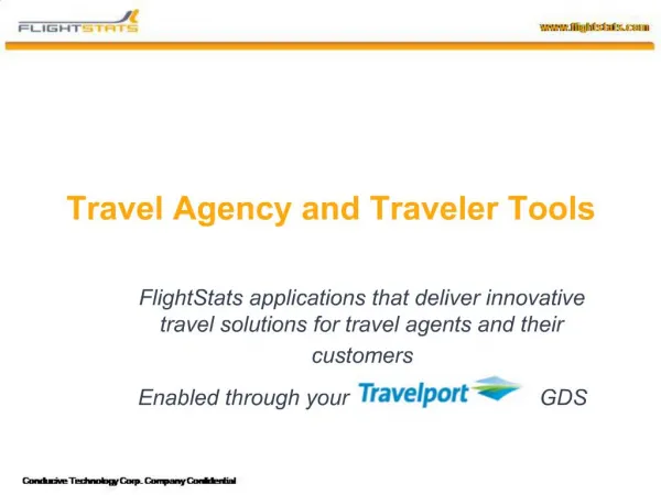 Travel Agency and Traveler Tools