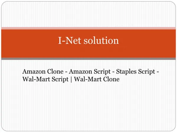 Amazon Clone - Amazon Script - Staples Script