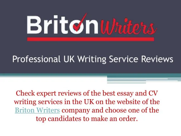 Briton Writers - Best Writing Services Reviews Online