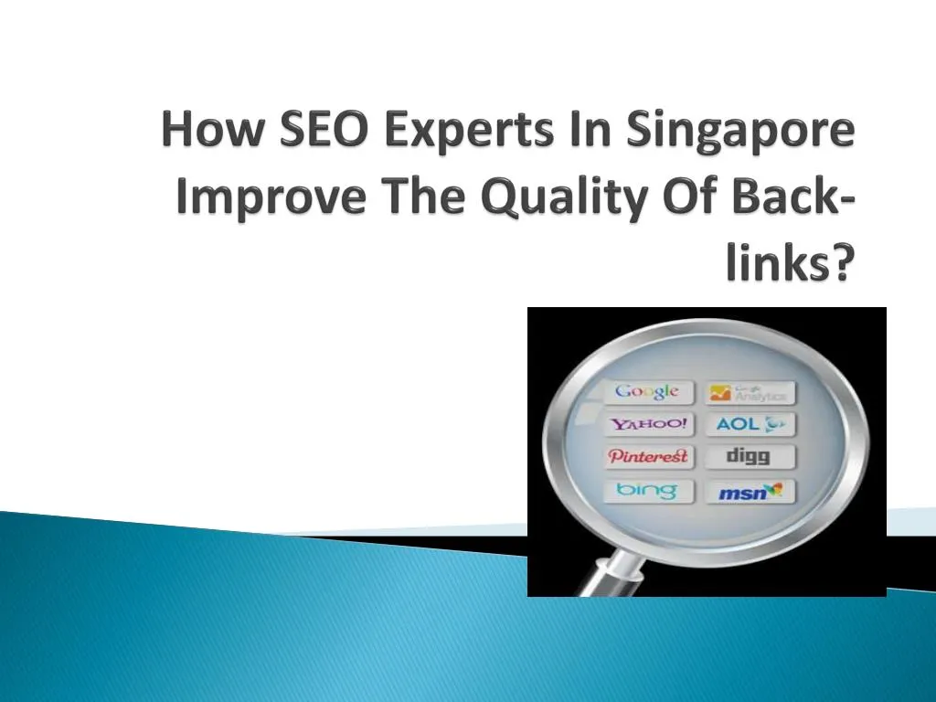 how seo experts in singapore improve the quality of back links