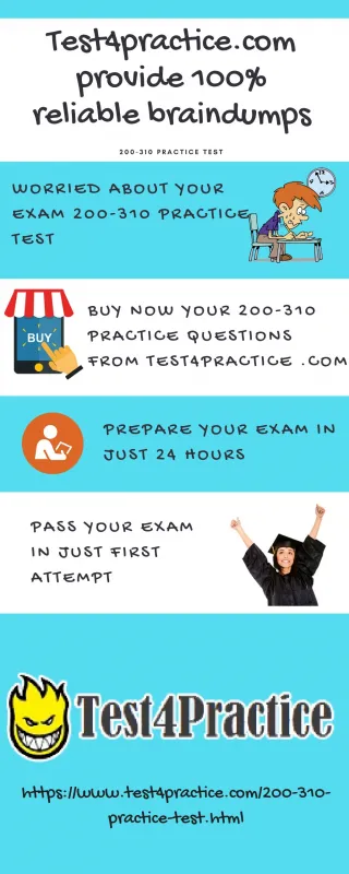 200-310 Practice Test from Test4practice - slide 1
