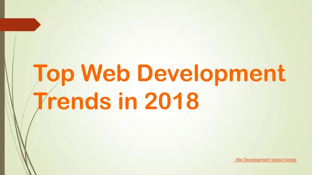 top web development trends in 2018