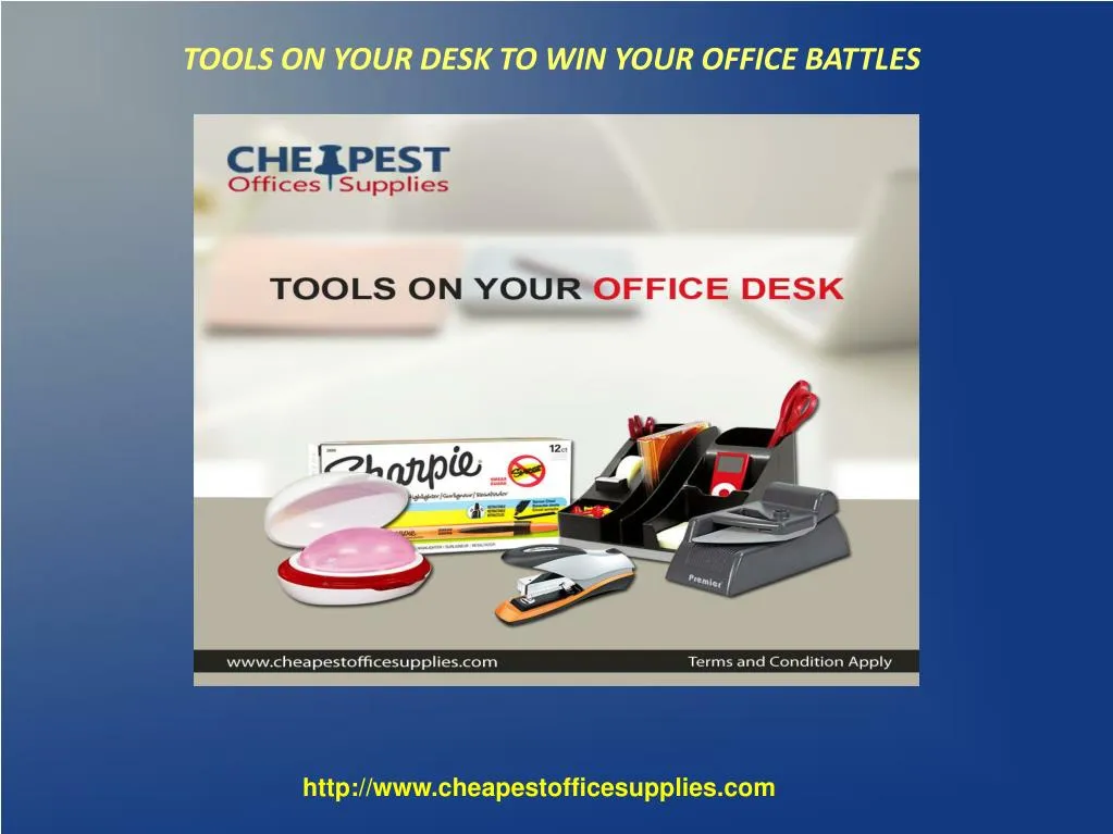 tools on your desk to win your office battles