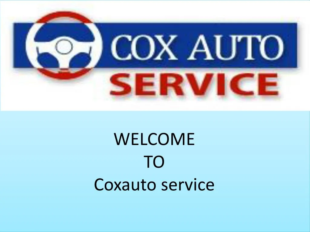 welcome to coxauto service
