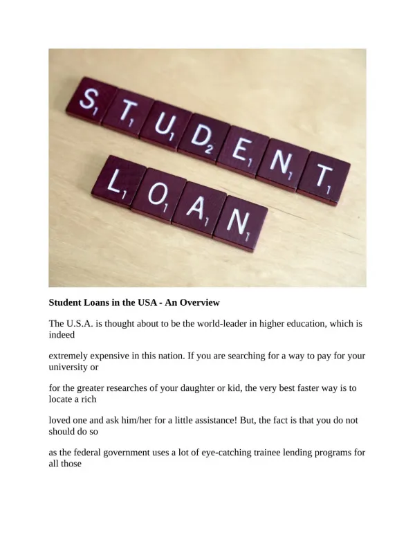 How to Get Student Loan