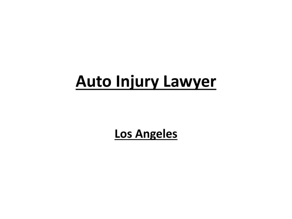 auto injury lawyer