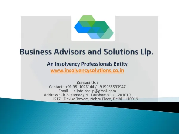 Insolvency professionals