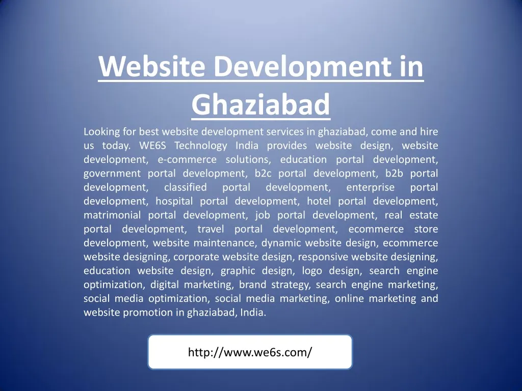 website development in ghaziabad looking for best