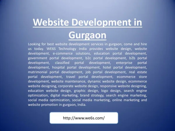 website development in gurgaon looking for best