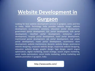 Website Development in Gurgaon - slide 1