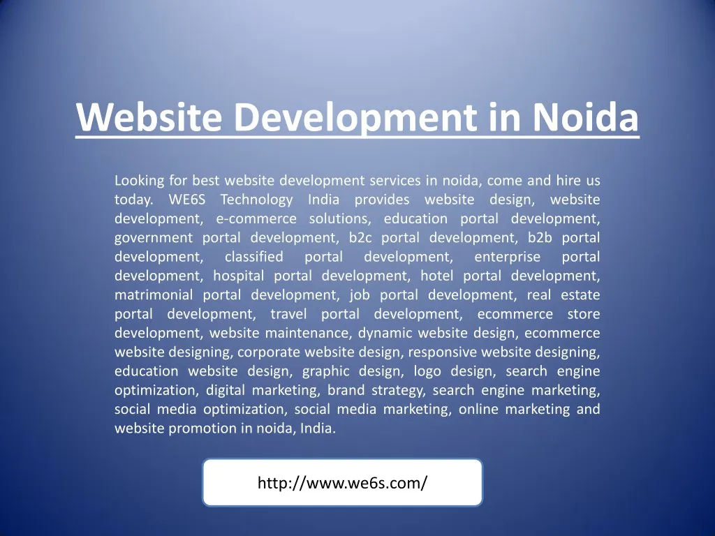 website development in noida