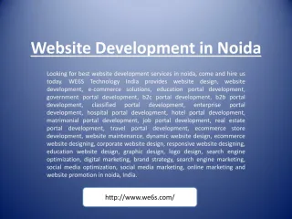 Website Development in Noida - slide 1