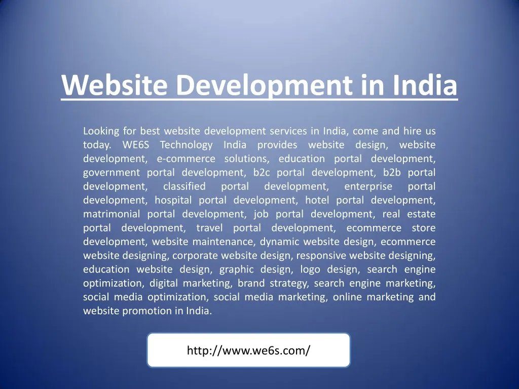 website development in india