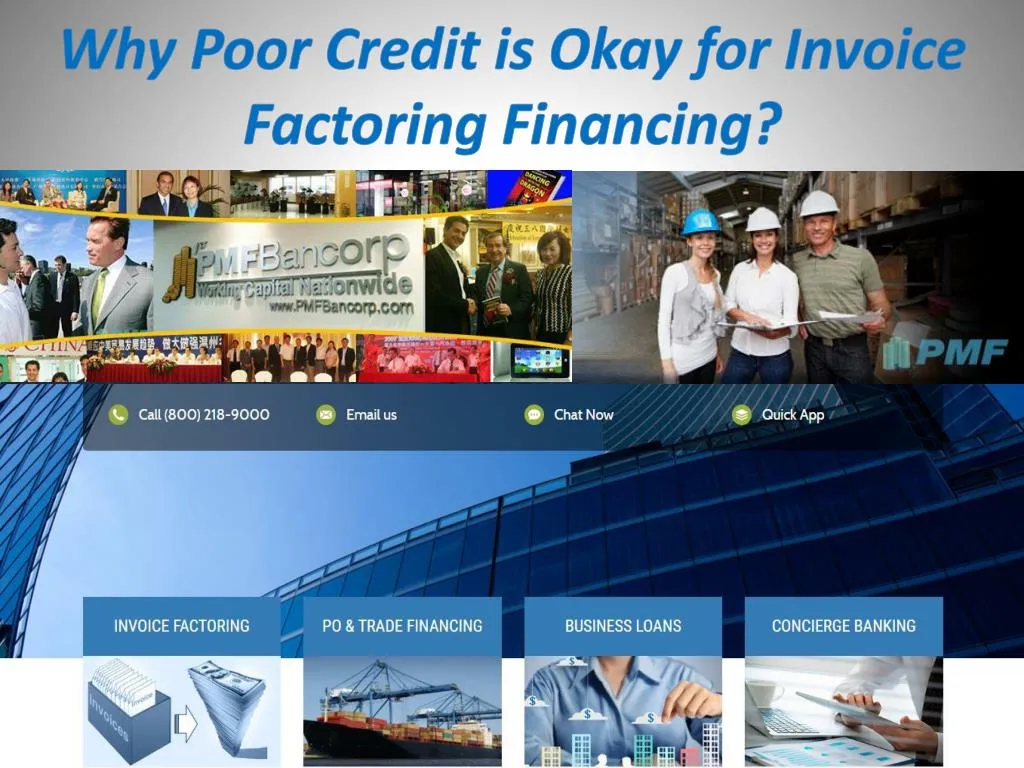 why poor credit is okay for invoice factoring financing